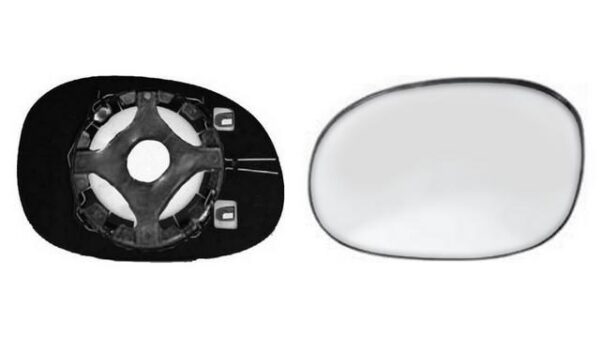 Espejo Cristal + Base Derecho Citroën C3 año 2002 a 2010