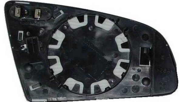 Espejo Cristal + Base Izquierdo Audi A3 año 2003 a 2008