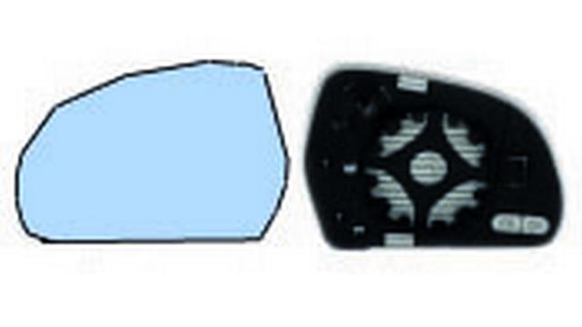 Espejo Cristal + Base Izquierdo Skoda Superb año 2008 a 2019