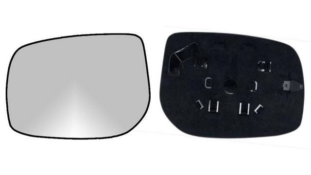 Espejo Cristal + Base Izquierdo Toyota Yaris año 2006 a 2010
