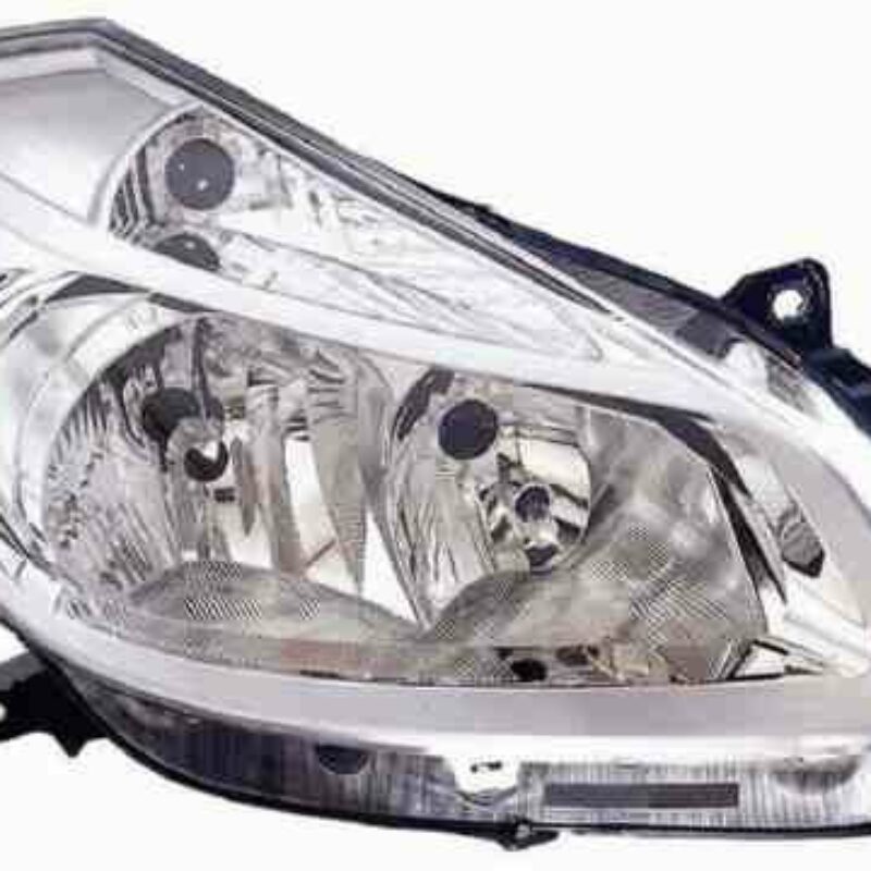 Faro Delantero Derecho Renault Clio III año 2005 a 2009 FONDO CROMO