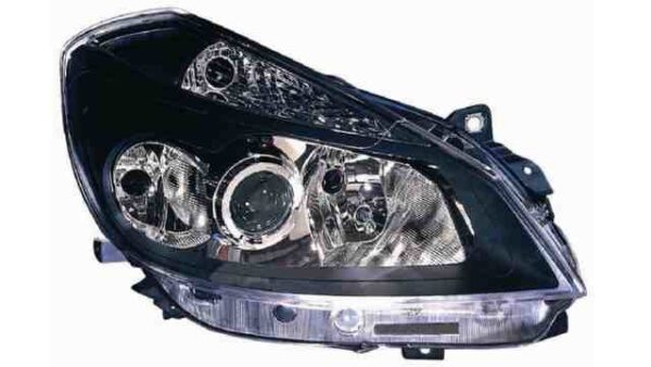 Faro Delantero Derecho Renault Clio III año 2005 a 2009 FONDO NEGRO