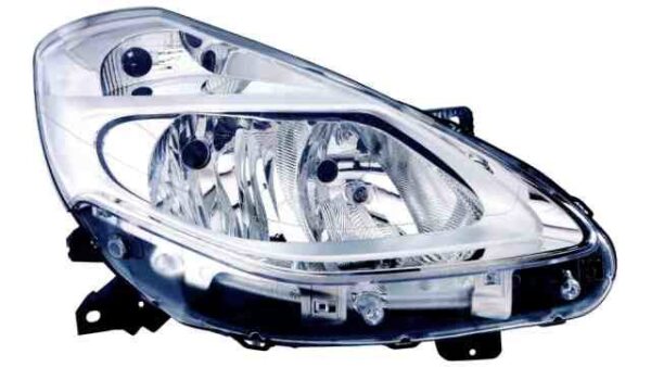 Faro Delantero Derecho Renault Clio III año 2009 a 2012 FONDO CROMO