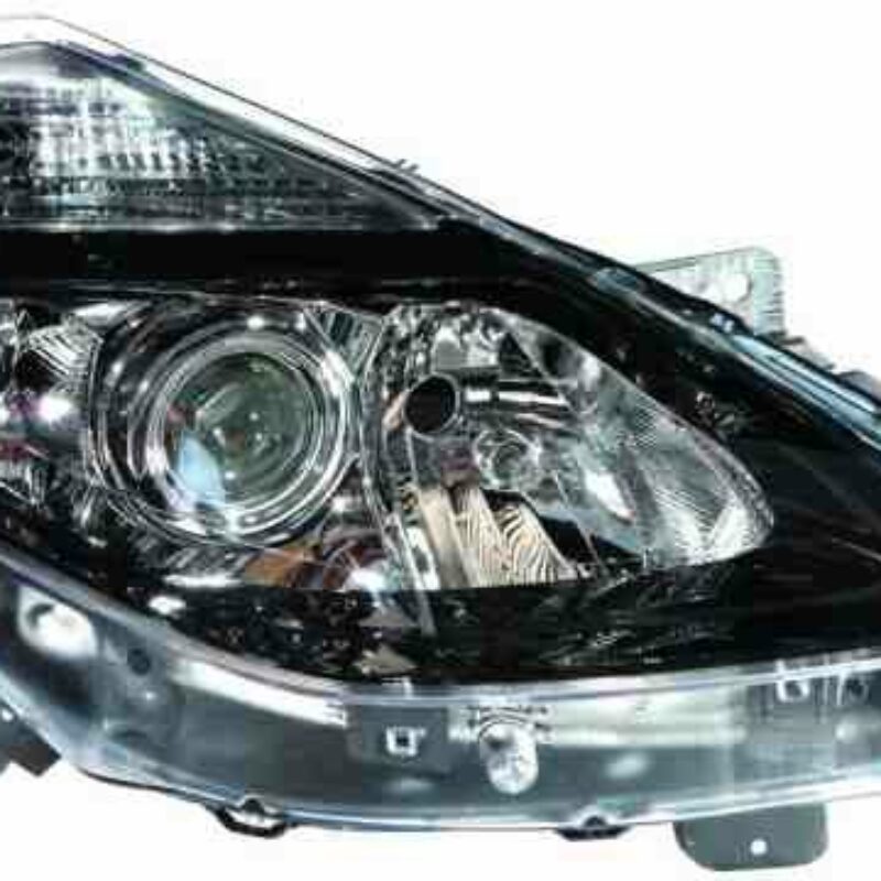Faro Delantero Derecho Renault Clio III año 2009 a 2012 FONDO NEGRO H1+H7+H7