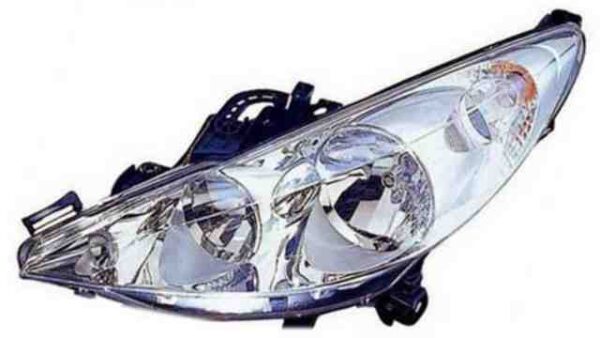 Faro Delantero Izquierdo Peugeot 207 año 2006 a 2009