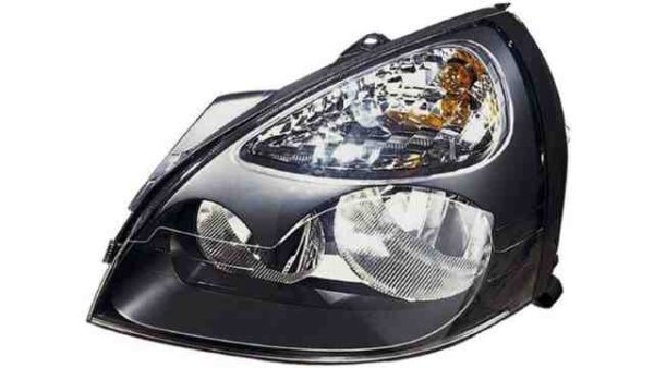 Faro Delantero Izquierdo Renault Clio II año 2001 a 2005 FONDO NEGRO