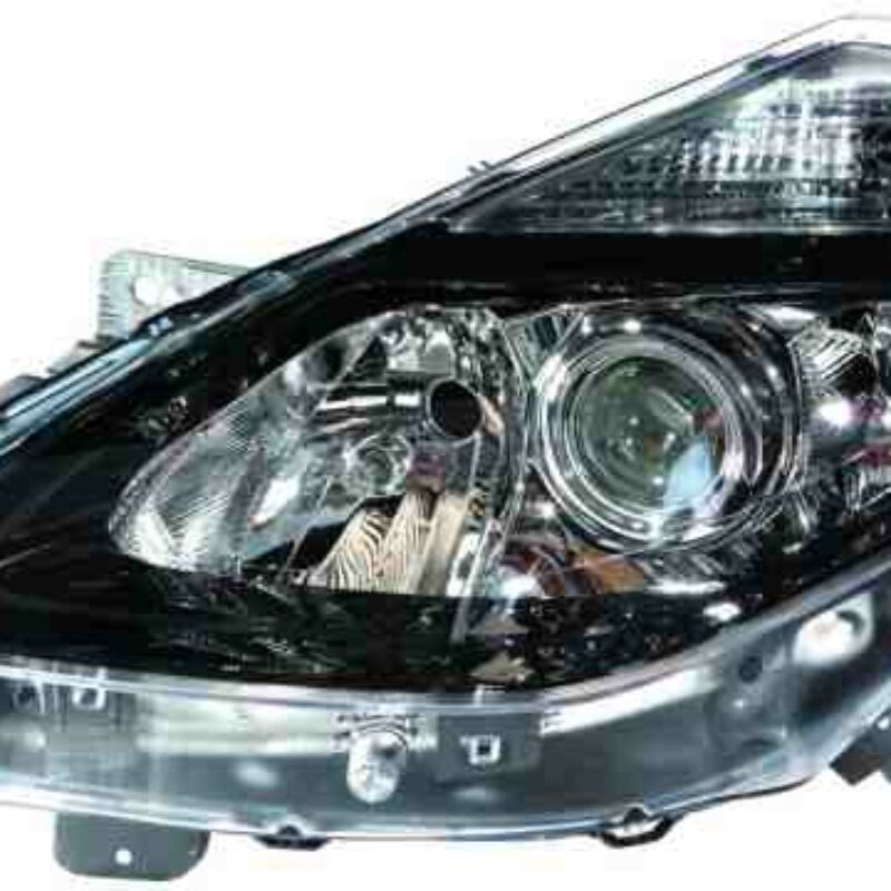 Faro Delantero Izquierdo Renault Clio III año 2009 a 2012 FONDO NEGRO H1+H7+H7