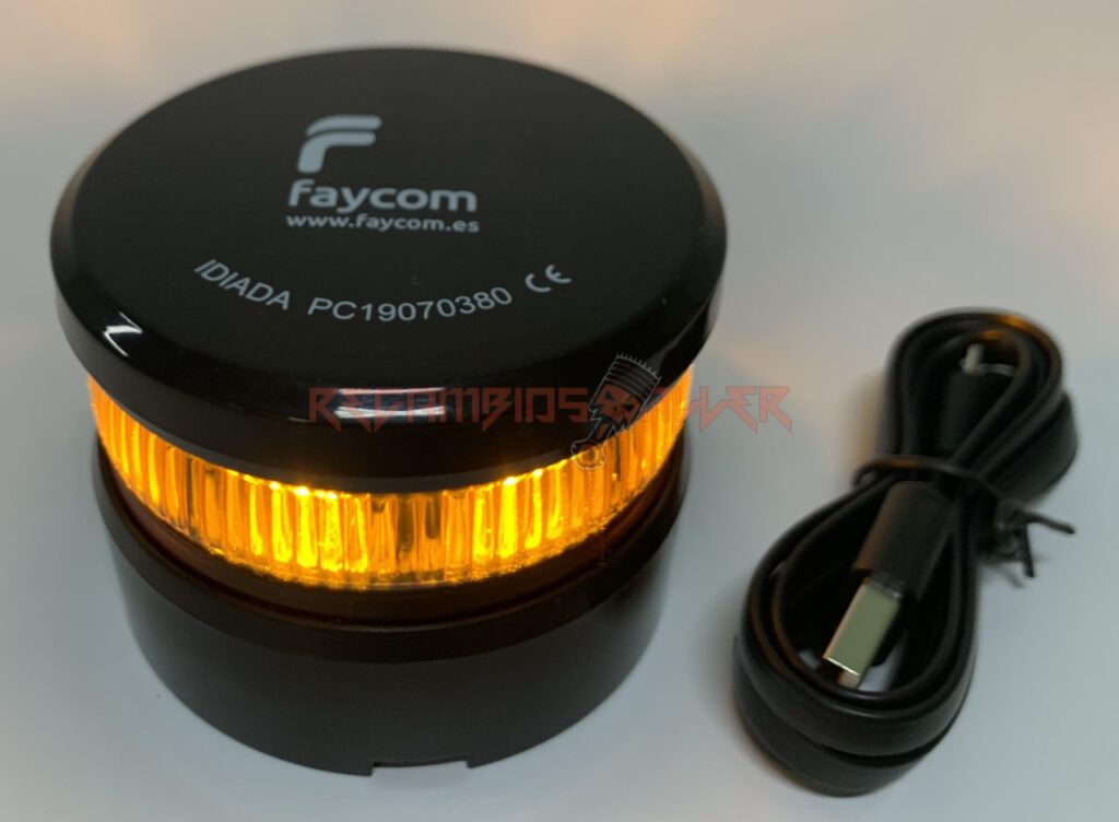 Luz de Emergencia Flashcom V16 Conector USB Baliza de emergencia