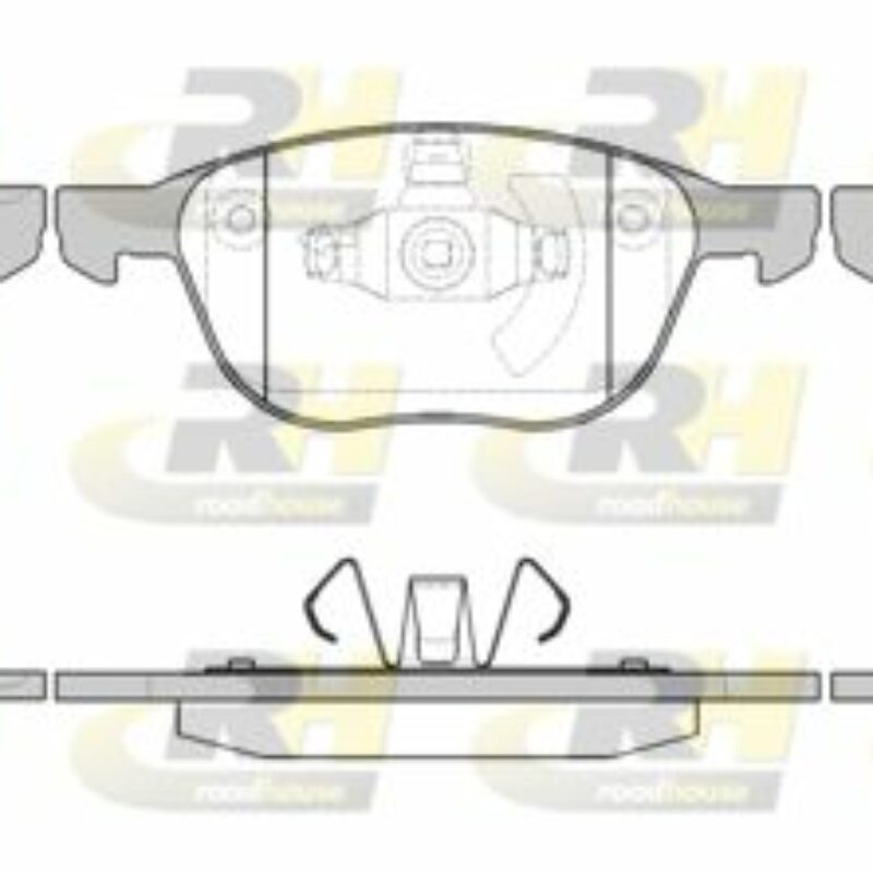 Juego de pastillas de freno delanteras Ford Focus MK2 Año 2005 a 2012 Roadhouse 21082.00