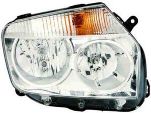 Faro Delantero Derecho Dacia Duster año 2010 a 2013 FONDO CROMO