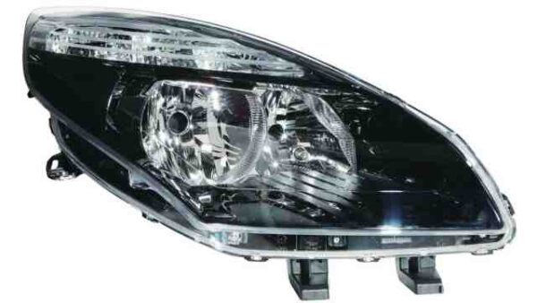 Faro Delantero Derecho Renault Scenic III año 2009 a 2012 FONDO NEGRO - Imagen 2