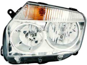 Faro Delantero Izquierdo Dacia Duster año 2010 a 2013 FONDO CROMO