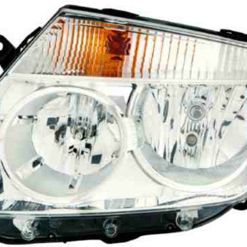 Faro Delantero Izquierdo Dacia Duster año 2010 a 2013 FONDO CROMO