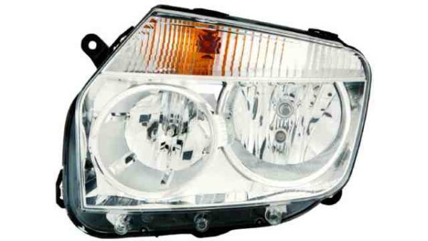 Faro Delantero Izquierdo Dacia Duster año 2010 a 2013 FONDO CROMO - Imagen 2
