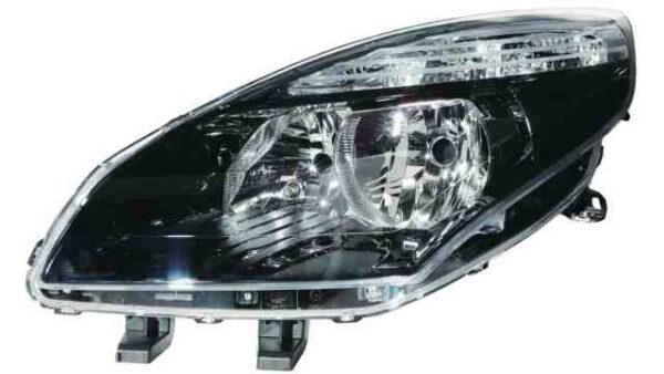 Faro Delantero Izquierdo Renault Scenic III año 2009 a 2012 FONDO NEGRO - Imagen 2