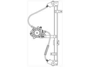 Elevalunas Eléctrico Delantero Derecho 5p (sin Motor 1 Calha) Skoda Fabia 07- Ref 106.195816