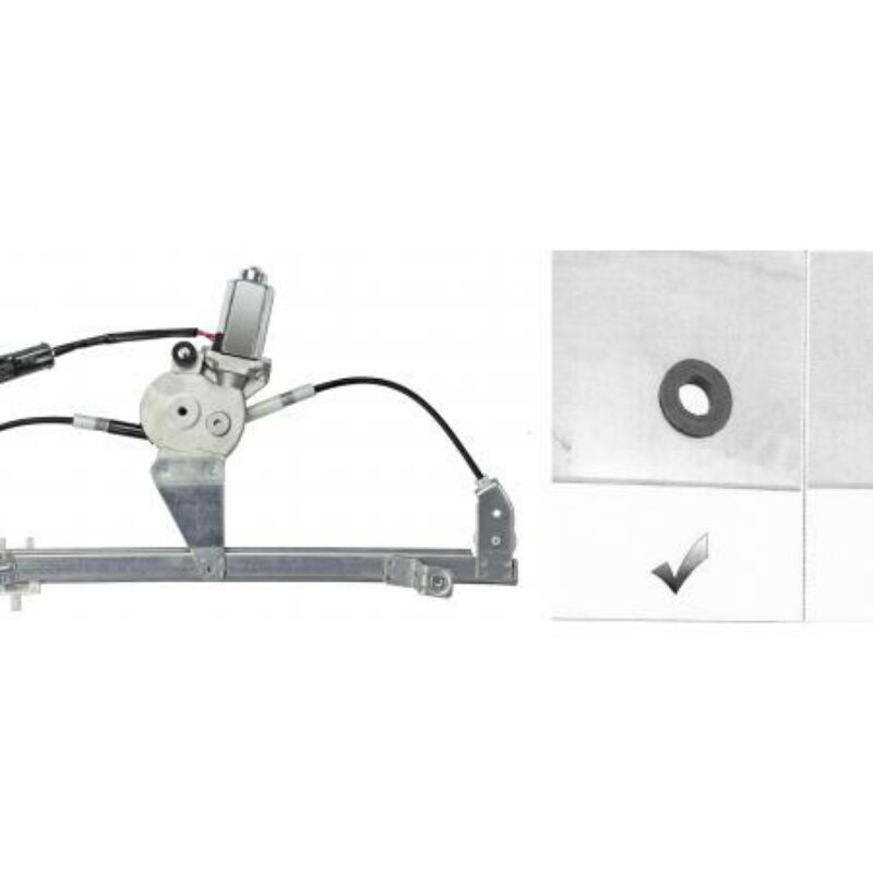 Elevalunas Eléctrico Delantero Izquierdo (compativel Vidro C/suporte Borracha) Fiat Doblo 06-09 Ref 106.094802