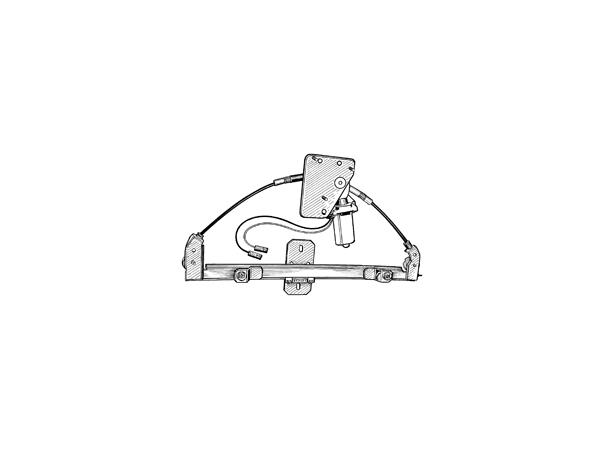 Elevalunas Eléctrico Trasero Derecho Renault Megane 96-02 Ref 106.191505