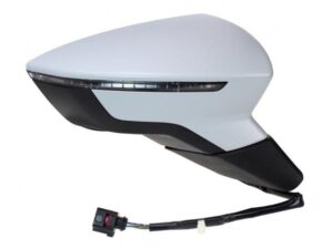 Espejo Derecho Eléctrico Para Pintar Convexo Térmico Abatible Con Piloto 8pin Seat Leon 12- Ref 105.2133013