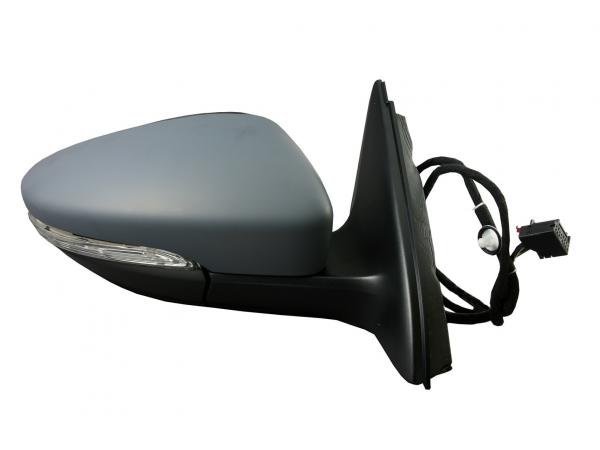 Espejo Derecho Eléctrico Para Pintar Convexo Térmico Abatible Memoria  Con Piloto Calefactado 13pin Vw Jetta 11- Ref 105.2349013