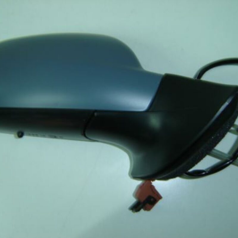 Espejo Derecho Eléctrico Para Pintar Convexo Térmico Con Sensor Azul Peugeot 407 04- Ref 105.1724011