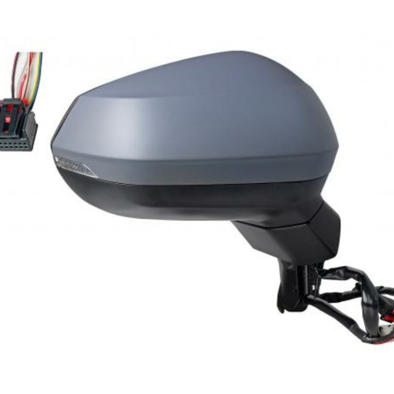 Espejo Derecho Eléctrico Para Pintar Térmico Abatible Memoria  Con Piloto Convexo ángulo Muerto Ant/enc 14+2pin Audi Q3 2018.07- Ref 105.0245013