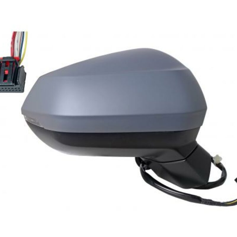 Espejo Derecho Eléctrico Para Pintar Térmico Abatible Memoria  Con Piloto Convexo Ant/enc 14+2pin Audi Q2 2016.06- Ref 105.0244015