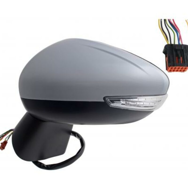 Espejo Izquierdo Eléctrico Térmico Para Pintar Abatible Con Piloto Con Luz Cortesia 8pi Citroen C3 Aircross 2017.06- Ref 105.0767014