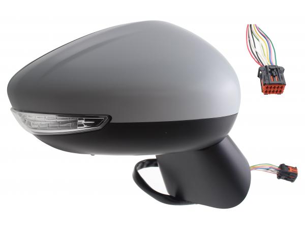 Espejo Derecho Eléctrico Térmico Para Pintar Con Piloto Convexo Sens 8pin Citroen C3 Aircross 2017.06- Ref 105.0767011