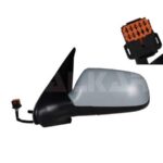Espejo Izquierdo Eléctrico Para Pintar Asférico Térmico Azul Citroen Xsara 00- Ref 105.0723016