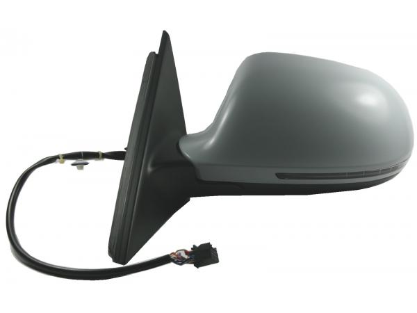 Espejo Izquierdo Eléctrico Para Pintar Asférico Térmico Con Piloto 6pin Audi A4 07- Ref 105.0224012