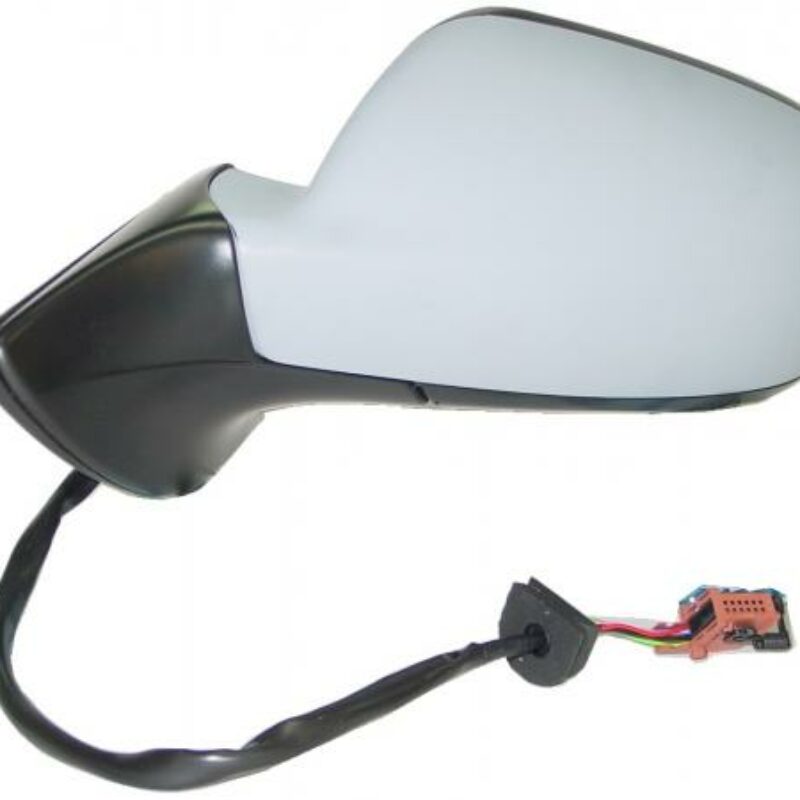 Espejo Izquierdo Eléctrico Para Pintar Convexo Térmico Abatible Azul Peugeot 407 04- Ref 105.1724020