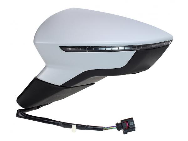 Espejo Izquierdo Eléctrico Para Pintar Convexo Térmico Con Piloto 6pin Seat Leon 12- Ref 105.2133012