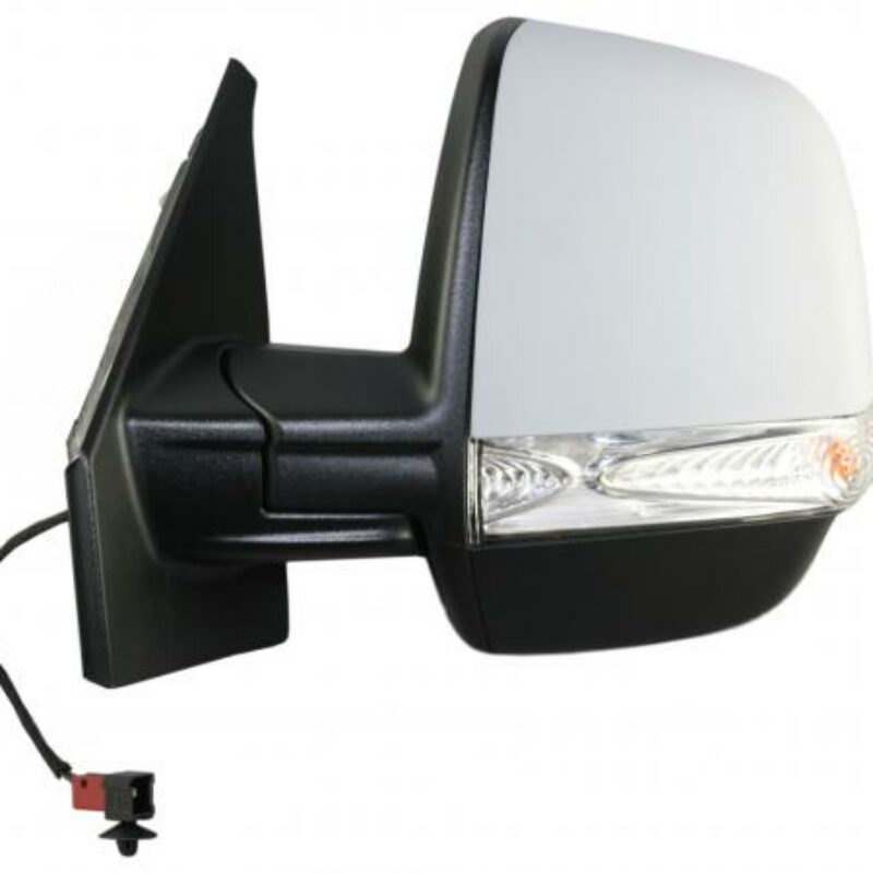 Espejo Izquierdo Eléctrico Para Pintar Térmico Con Piloto 6pin (2vidro) Fiat Doblo 10-/combo 12- Ref 105.0963028