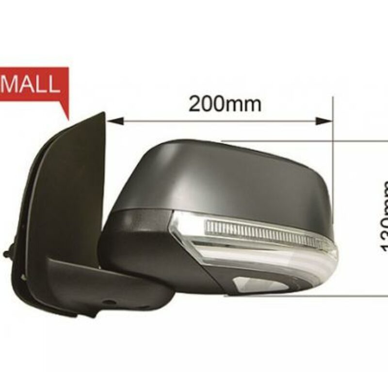 Espejo Izquierdo Eléctrico Térmico Convexo Para Pintar Con Piloto Abatible C/luz Cort 11pi Nissan Navara 07- Ref 105.8045026