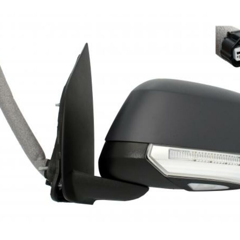 Espejo Izquierdo Eléctrico Térmico Convexo Para Pintar Con Piloto C/luz Cort 9pi Nissan Navara 07- Ref 105.8045018