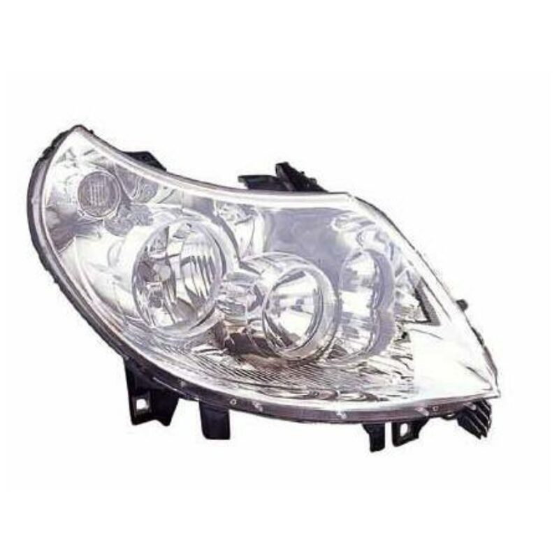 Faro Delantero Derecho Peugeot Boxer año 2006 a 2011 Conector amarillo H7+H1