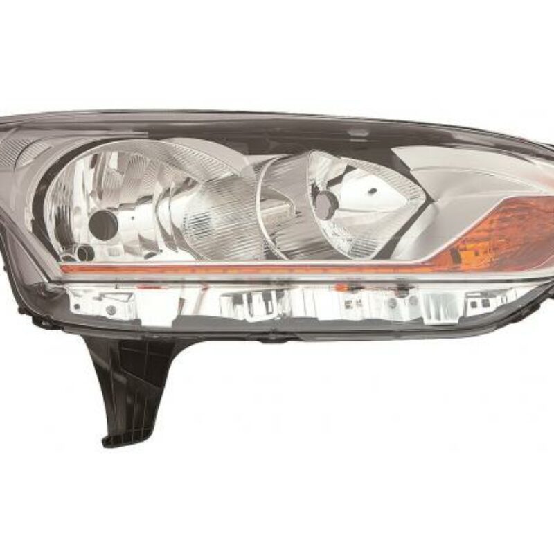 Faro Derecho Eléctrico Con Motor Interior Cromado (h15/h7) Ford Transit Connect 14- Ref 101.10600003