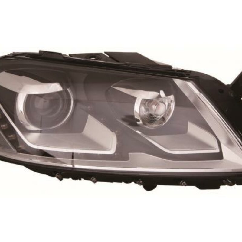 Faro Derecho Eléctrico Con Motor Interior Oscuro (d3s/led) Vw Passat 10- Ref 101.23510003
