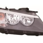 Faro Derecho Eléctrico Con Motor Interior Oscuro (h7/h7) Bmw X3 11- Ref 101.06201001