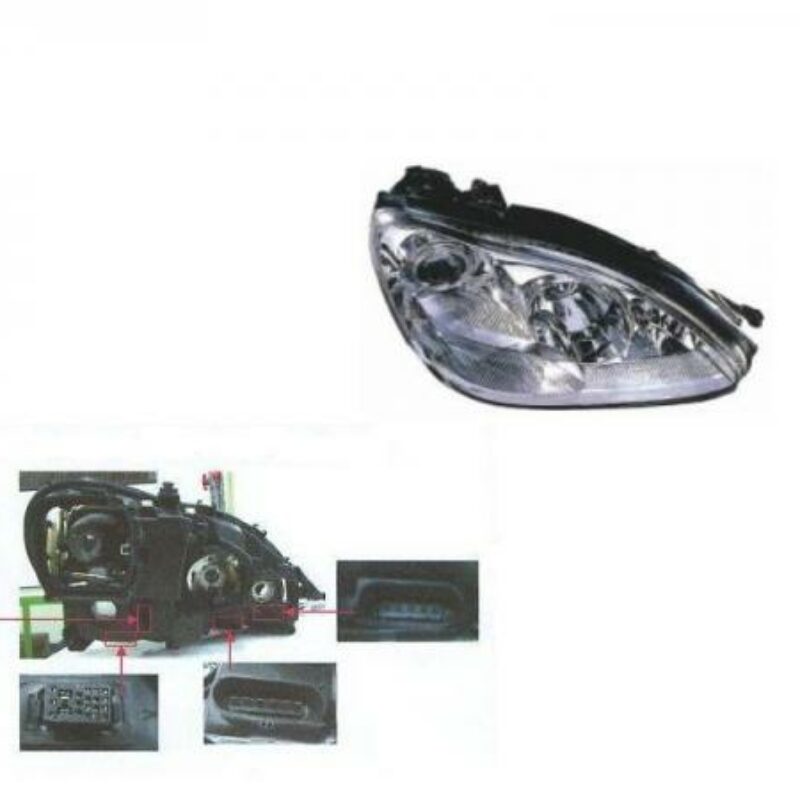 Faro Derecho Eléctrico (hid/h7) (3to) Mercedes W220 02- Ref 101.14230001