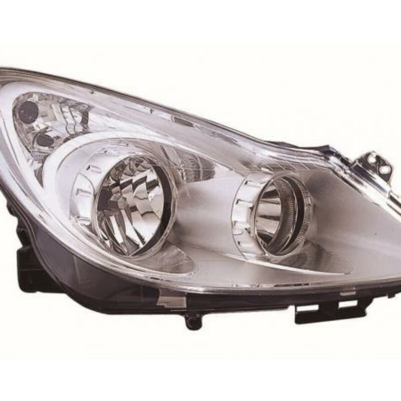 Faro Derecho Eléctrico Interior Cromado Opel Corsa 06- Ref 101.16391001