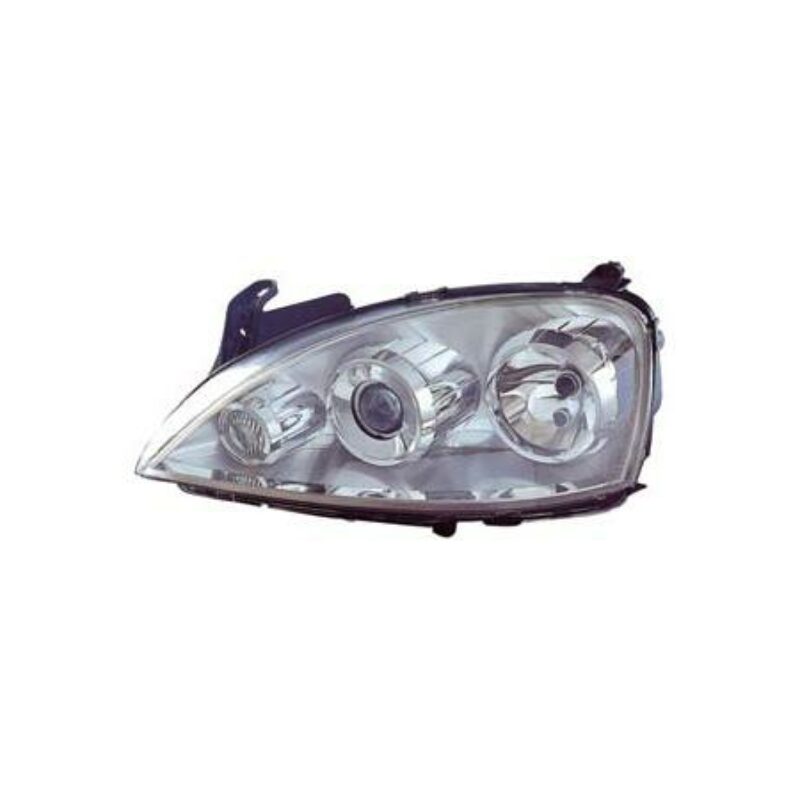 Faro Izquierdo Eléctrico Con Lupa Opel Corsa 03- Ref 101.16361002