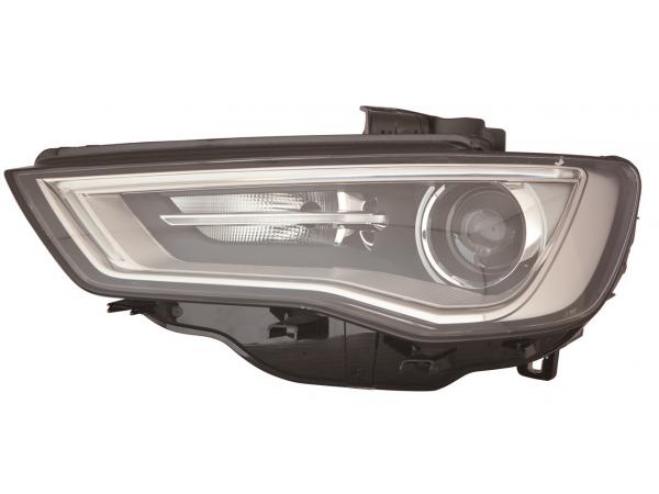 Faro Izquierdo Eléctrico Con Motor I/cinza (d3s/led) Audi A3 13- Ref 101.02341012