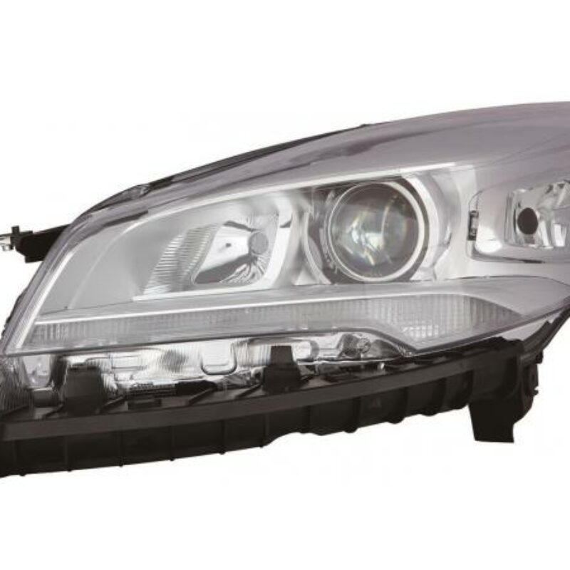 Faro Izquierdo Eléctrico Con Motor Interior Cromado (d3s/h7/h1/led) Ford Kuga 13- Ref 101.10550004