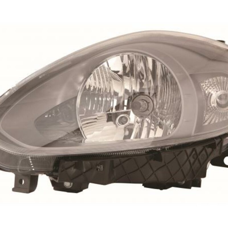 Faro Izquierdo Eléctrico Con Motor (interior Oscuro) (h4/w21w/w5w) Fiat Punto Evo 09- Ref 101.09591004