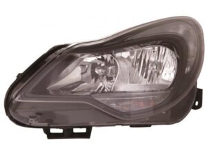 Faro Izquierdo Eléctrico Con Motor Interior Oscuro (h7/h1/w21/5w/py24w) Opel Corsa 11- Ref 101.16541004