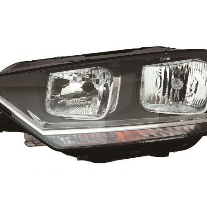 Faro Izquierdo Eléctrico Con Motor Interior Oscuro (h7/h15/h21) Vw Golf Vii Sportsvan 14- Ref 101.23741002
