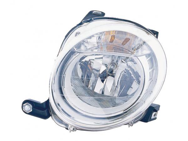 Faro Izquierdo Eléctrico (h7) Fiat 500 07- Ref 101.09581002