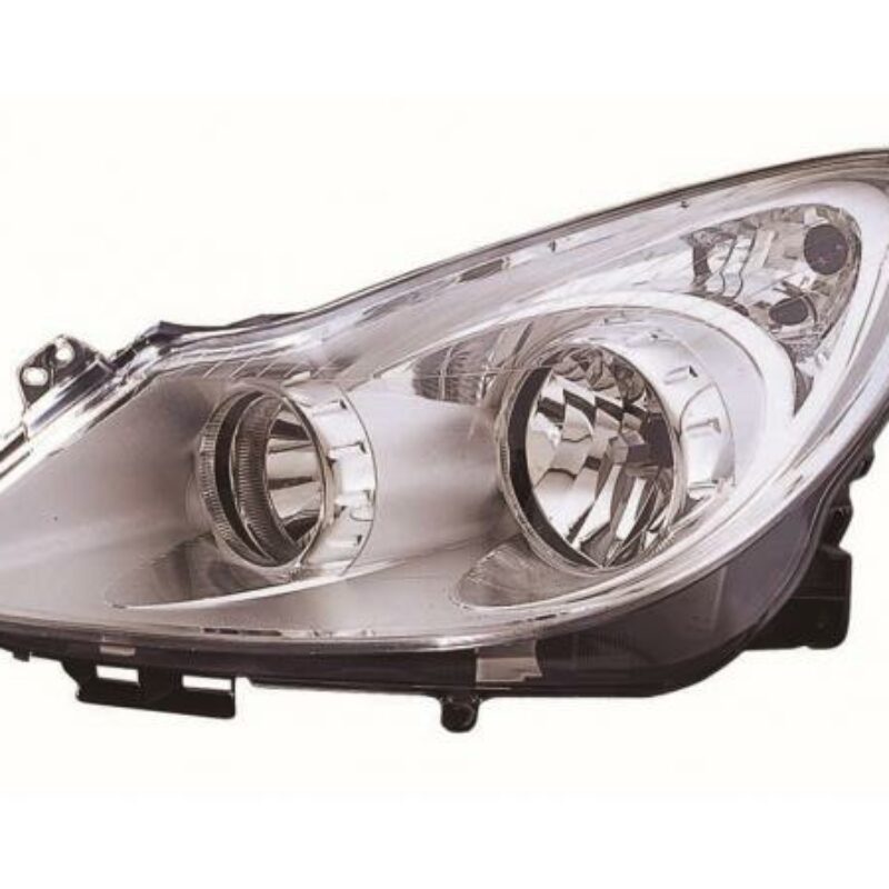 Faro Izquierdo Eléctrico Interior Cromado Opel Corsa 06- Ref 101.16391002